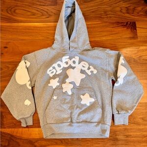 Sp5der Beluga Grey Hoodie - M